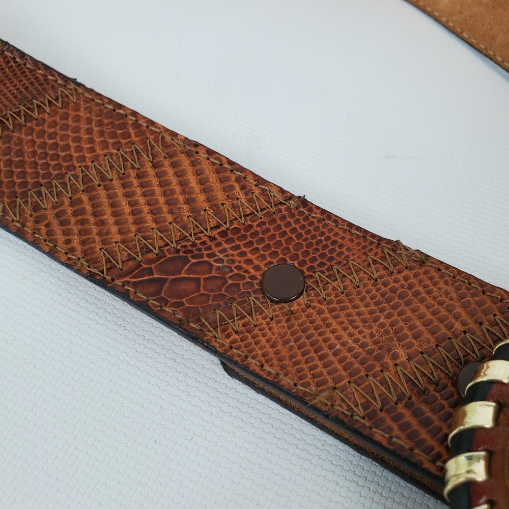 ACME Lizard Large Removable Buckle Belt Like New! - Picture 7 of 8